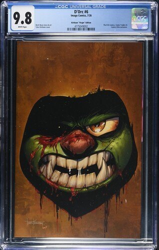 D'Orc #6,  CGC 9.8 TOP POP! Tyler Kirkham Exclusive Virgin