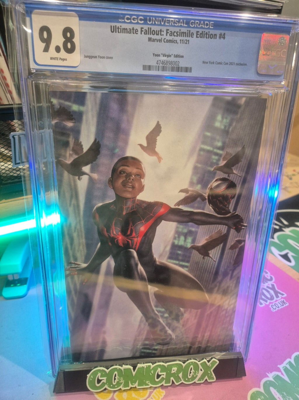 Ultimate Fallout #4, CGC 9.8, Yoon NYCC Facsimile Virgin Ltd 1000