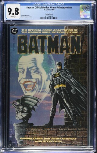 Batman: Official Motion Picture Adaptation, CGC 9.8, 1989, Prestige Format