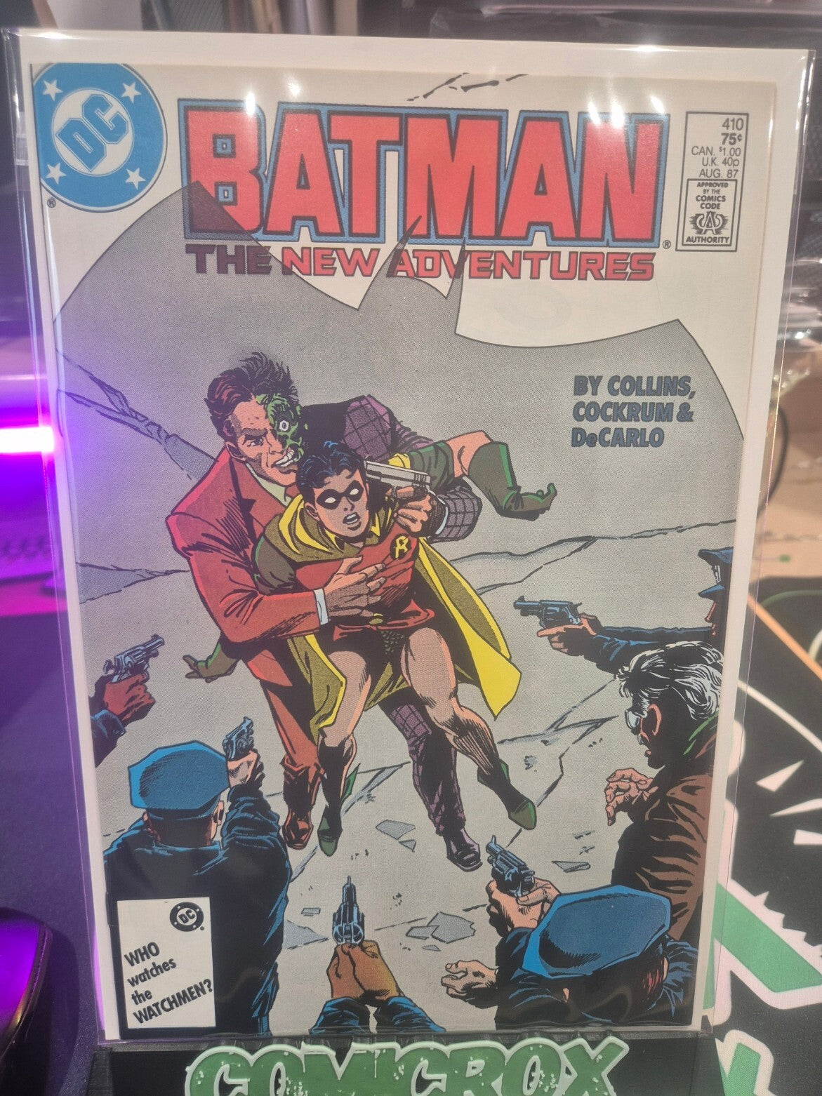 Batman #410, The New Adventures, 1987, Origin of Two-Face, NM