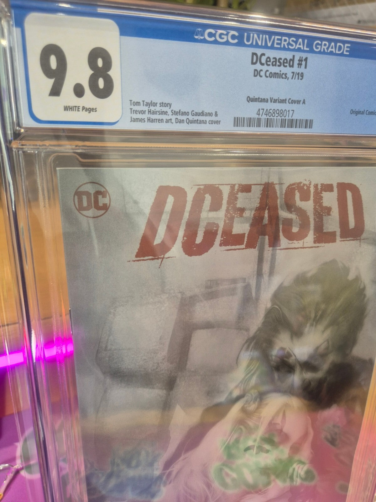 DCeased #1, CGC 9.8 Top Pop! Highest Graded, Dan Quintana Variant