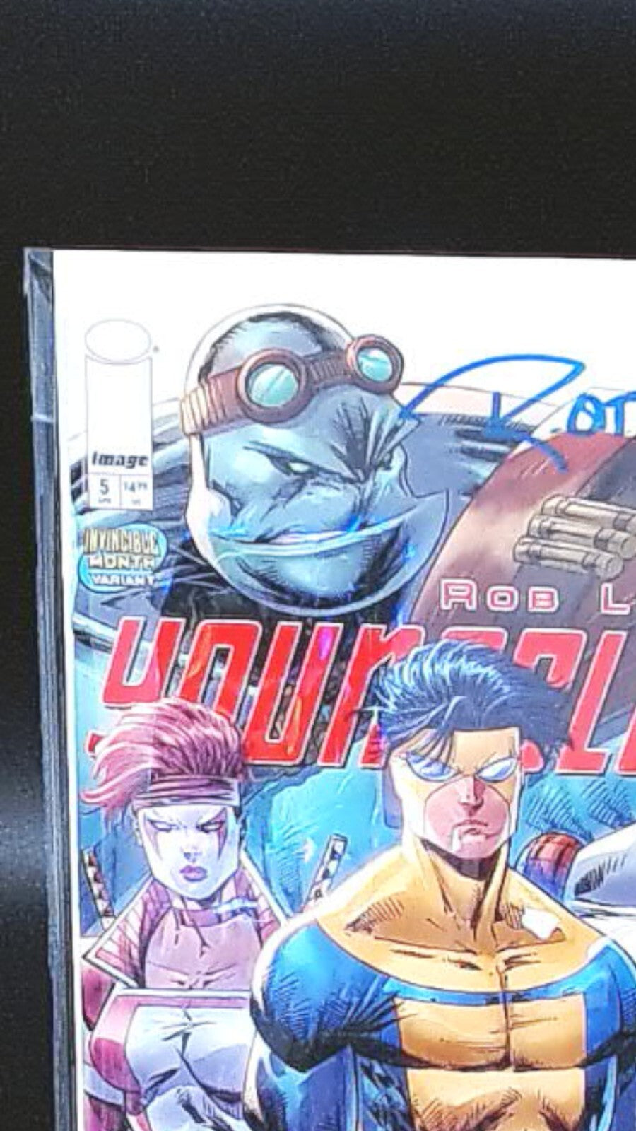 Youngblood #5, Invincible Team-Up Variant, SIGNED BY OTTLEY with COA