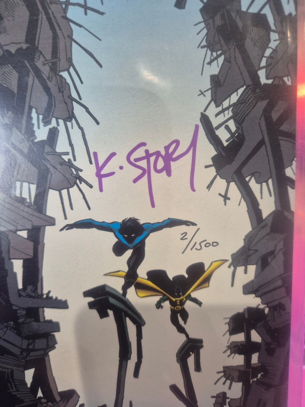 Nightwing #25, Signed by Karl Story with COA, #2/1500, 1998, NM