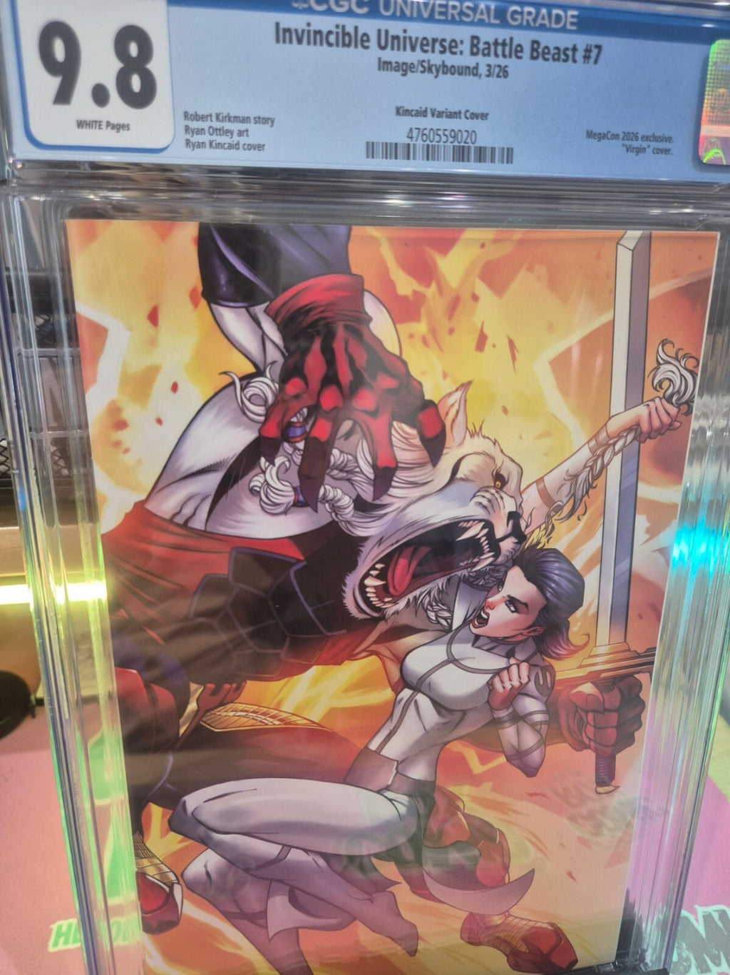 Battle Beast #7, CGC 9.8, Top Pop! Ryan Kincaid MegaCon Exclusive Ltd. 1000