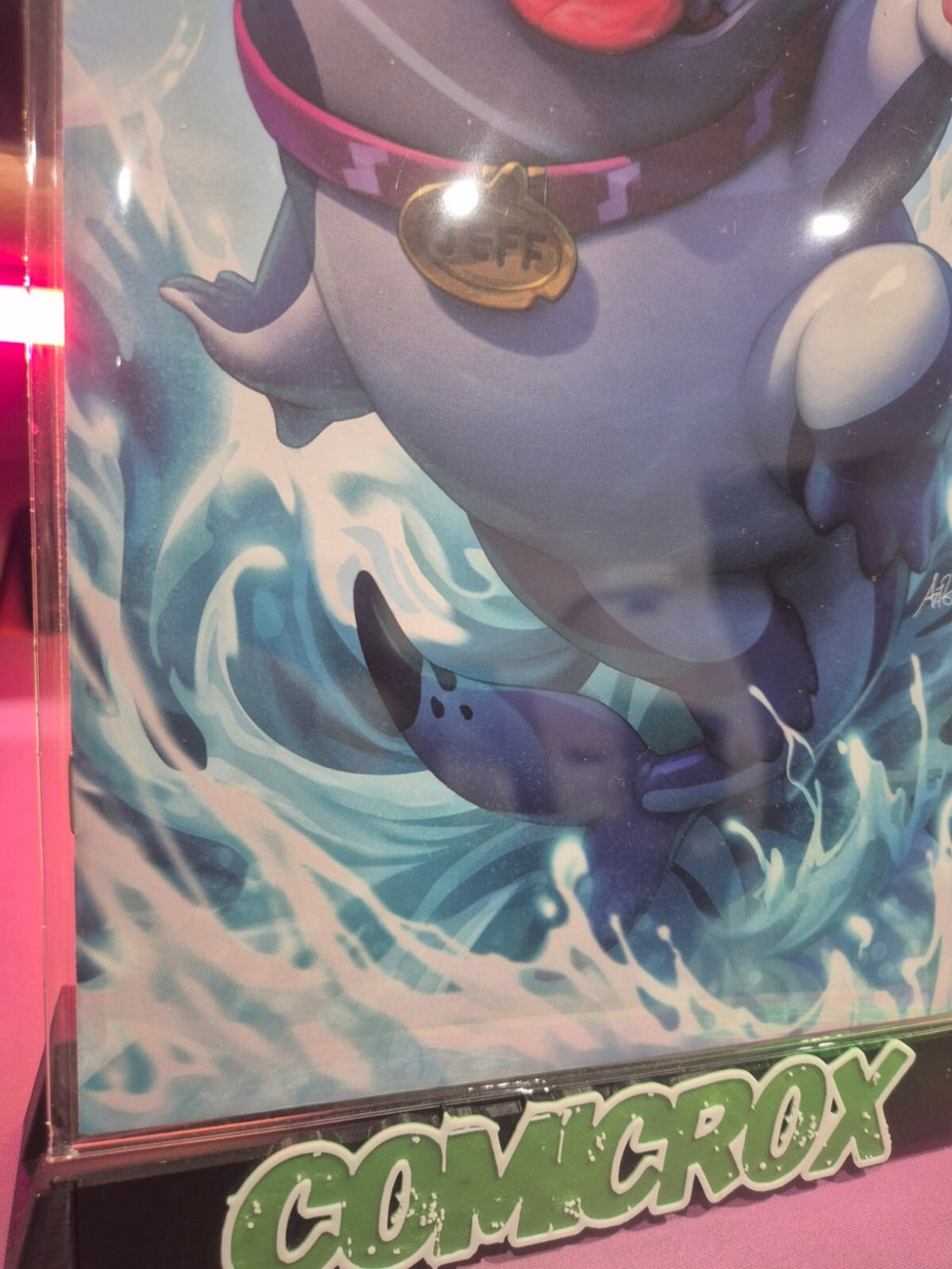 Jeff the Land Shark #1, Artgerm 1:100 Incentive Virgin Variant, NM+ 9.8, Mylar