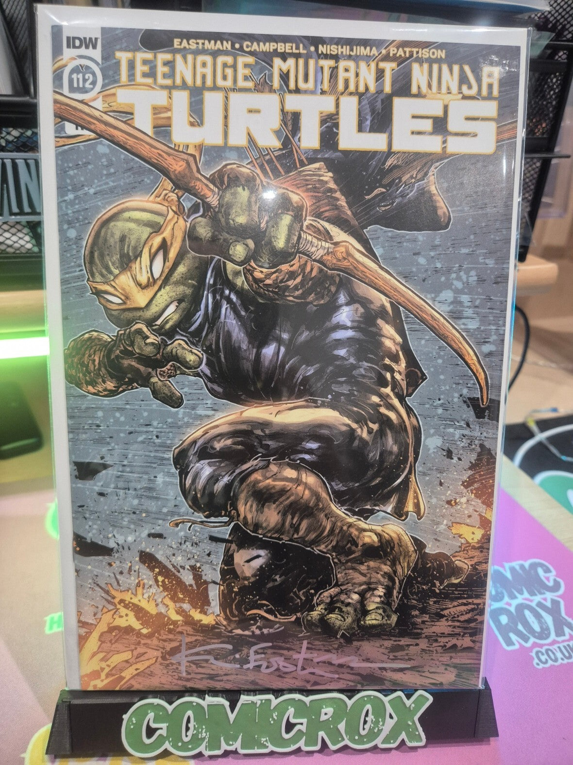 Teenage Mutant Ninja Turtles #112, Signed by Kevin Eastman with COA, NM+