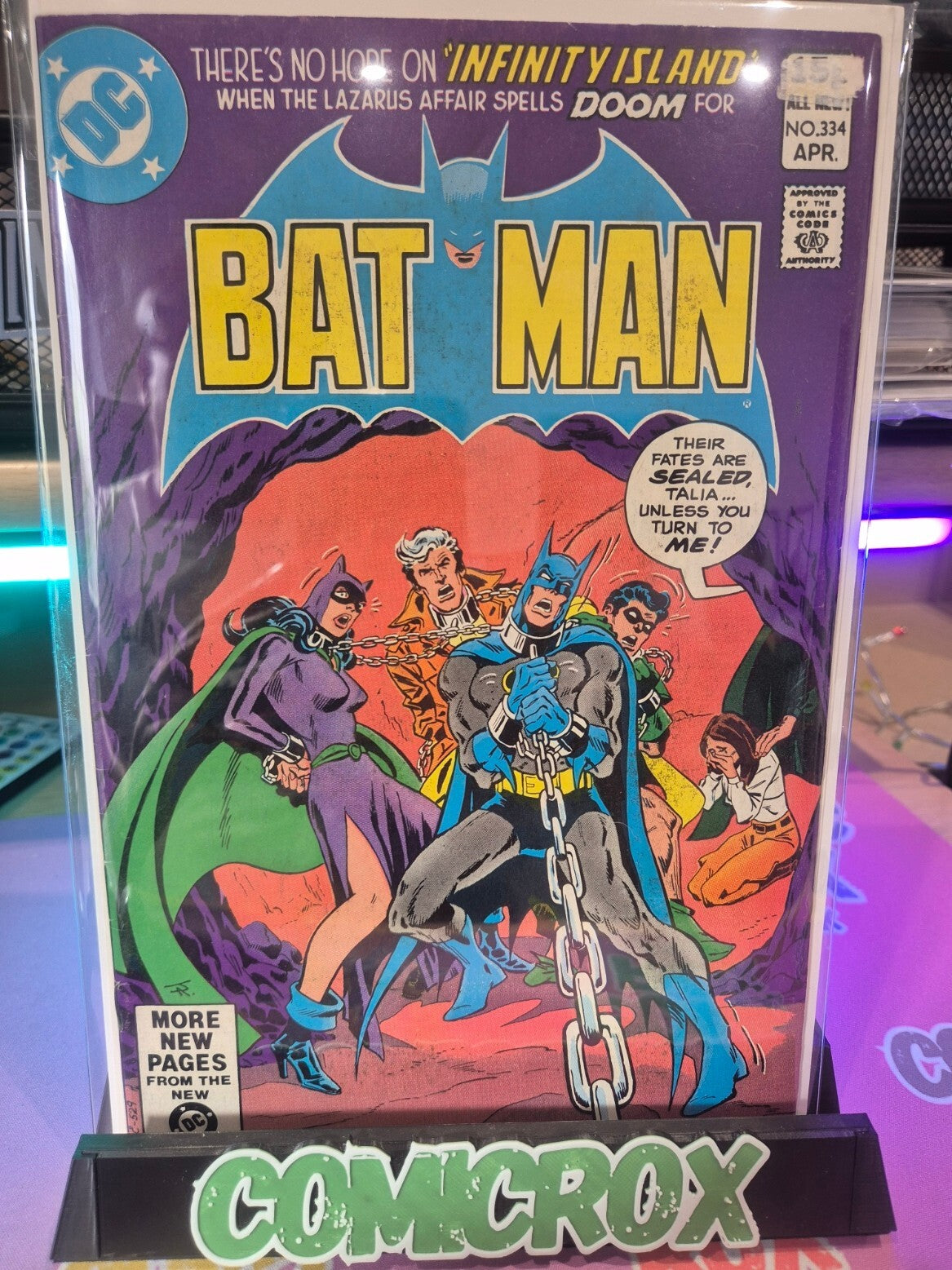 Batman #334, 1981, UK Price Variant, VF/NM 9.0