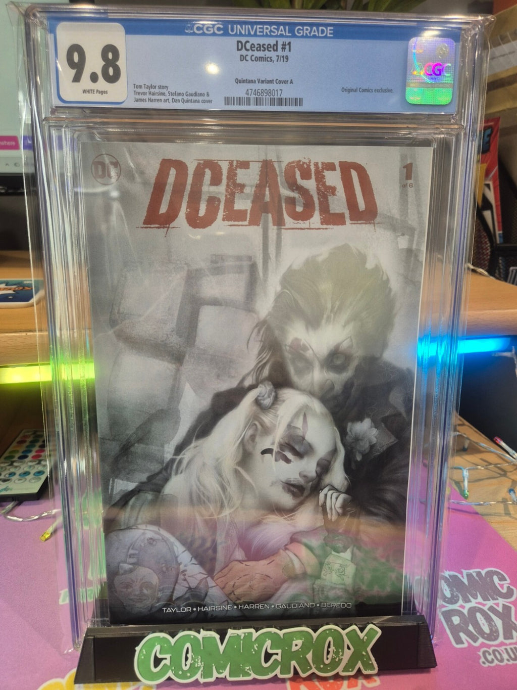 DCeased #1, CGC 9.8 Top Pop! Highest Graded, Dan Quintana Variant