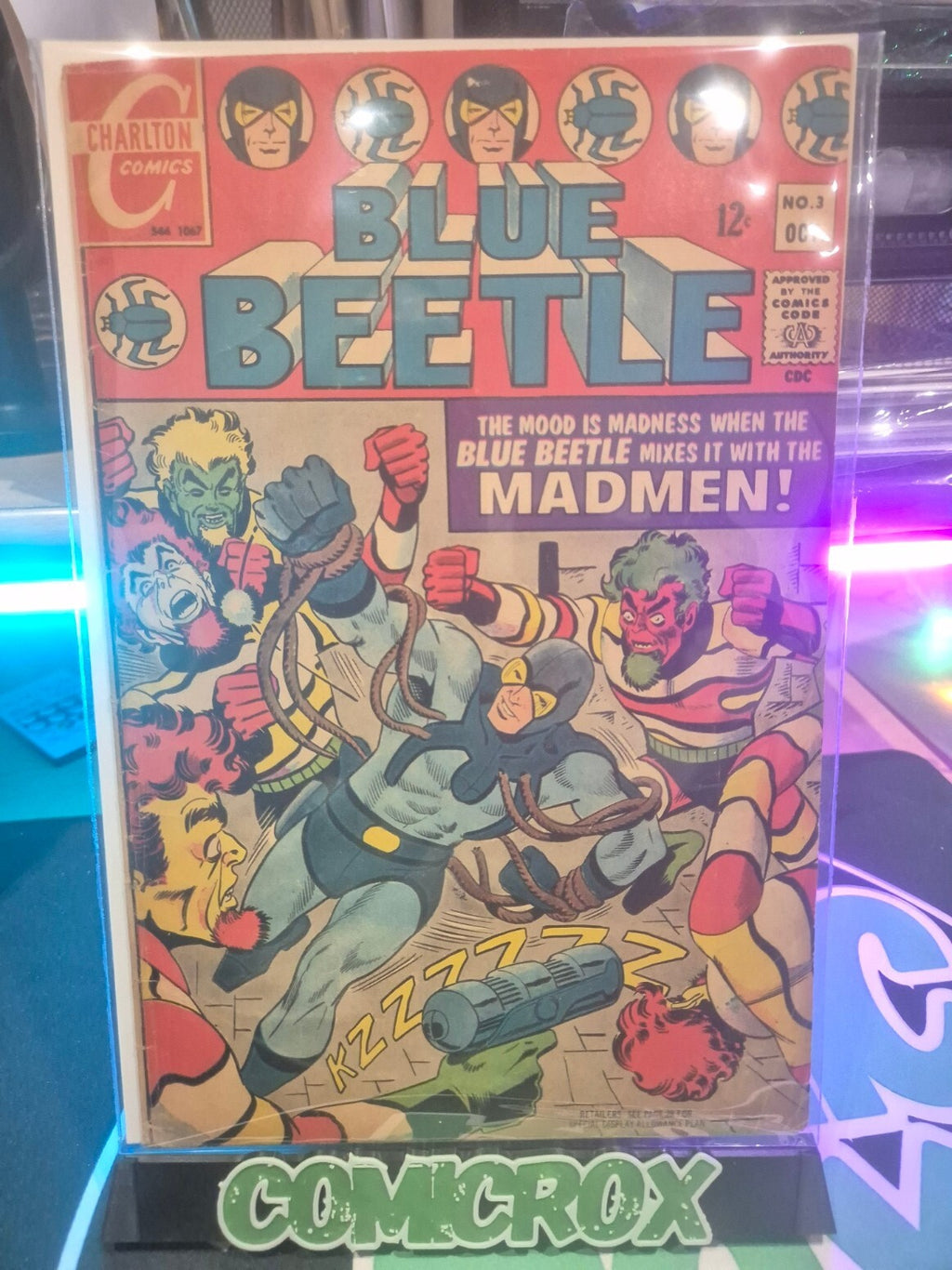 Blue Beetle #3, 1967, Charlton Comics, Steve Ditko, Key, VG/FN