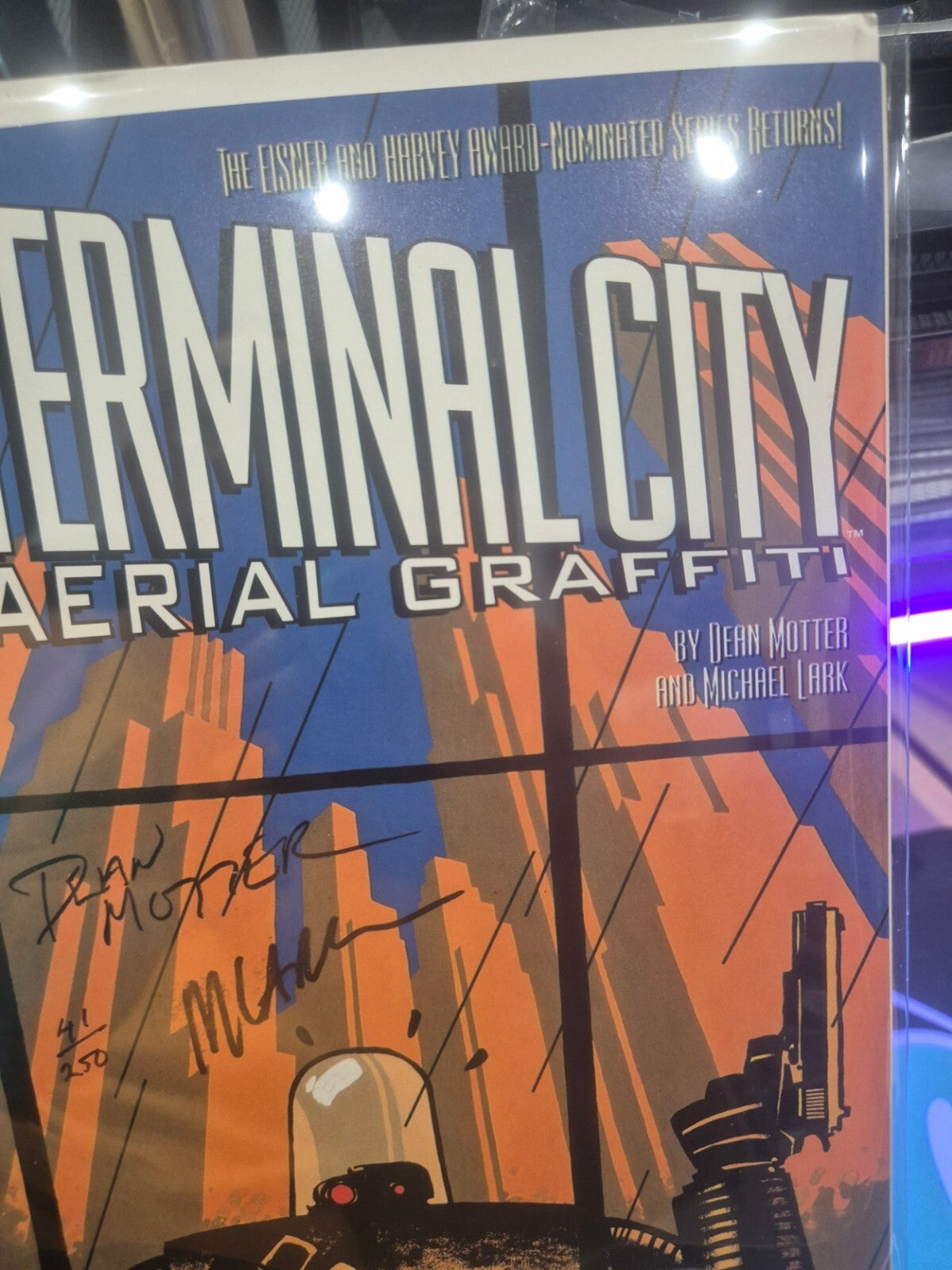 Terminal City: Aerial Graffiti #1, DOUBLE SIGNED by Dean Motter & Michael Lark