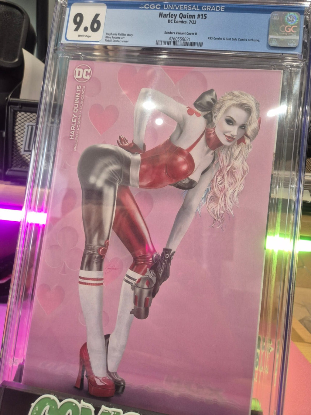 Harley Quinn #15, CGC 9.6, Natali Sanders Exclusive Minimal Variant