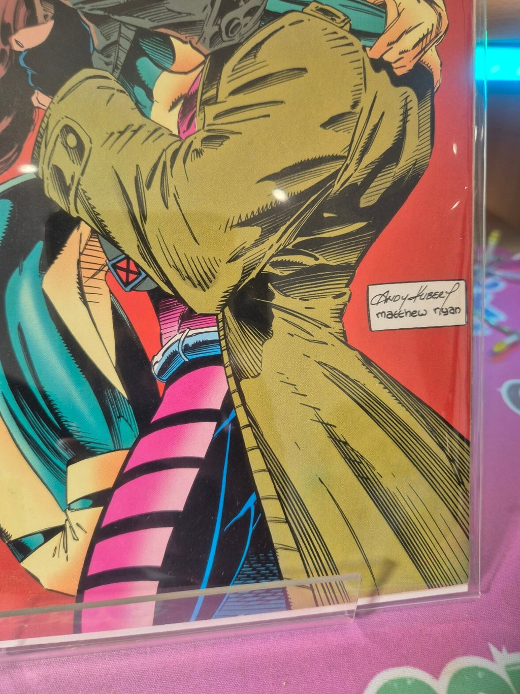 X-Men #24, 1992, Newsstand, Rogue & Gambit Kiss Cover, VF/VF+