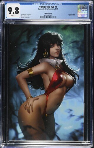 Vampirella #v8 #1, CGC 9.8 TOP POP! Variant K, Derrick Chew