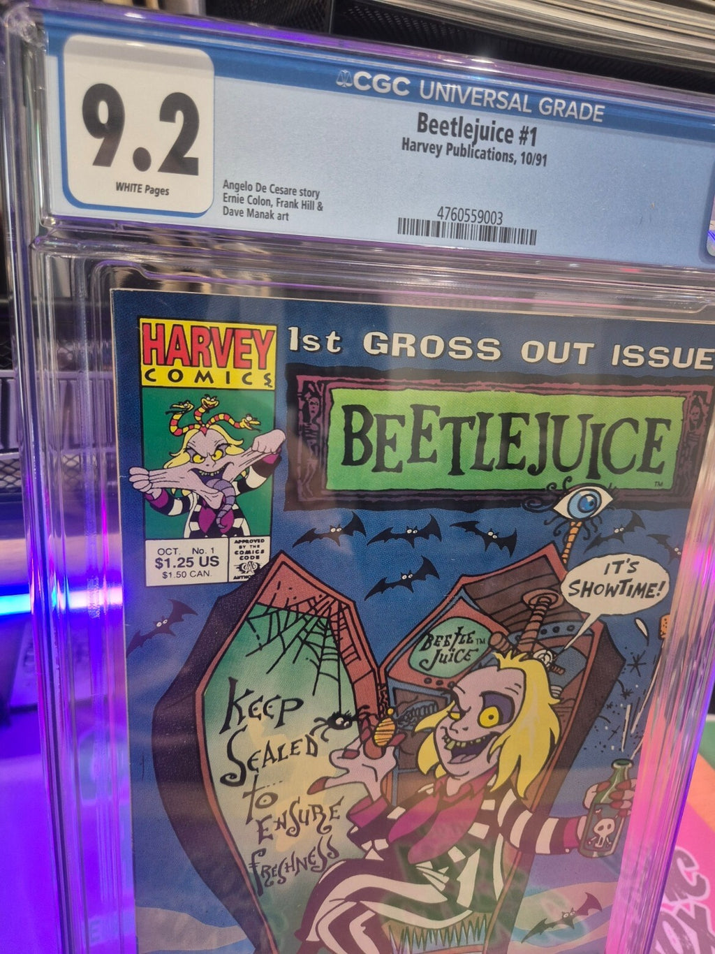 Beetlejuice #1, CGC 9.2, 1991, 1st App Beetlejuice