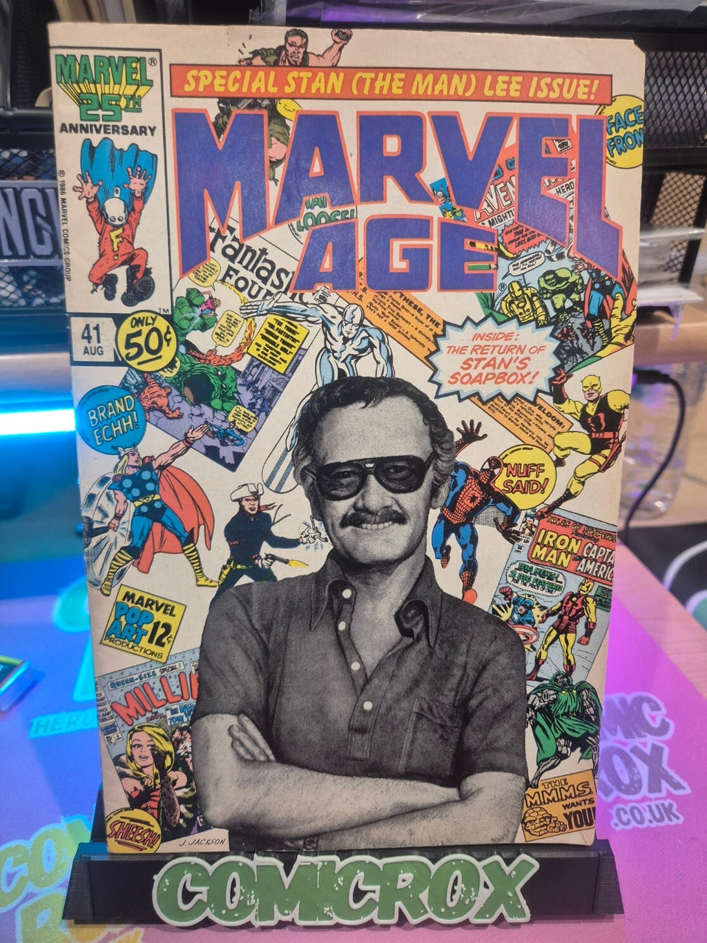 Marvel Age #41, 1986, Key: Stan Lee Photo Cover, FN 6.0 or Higher