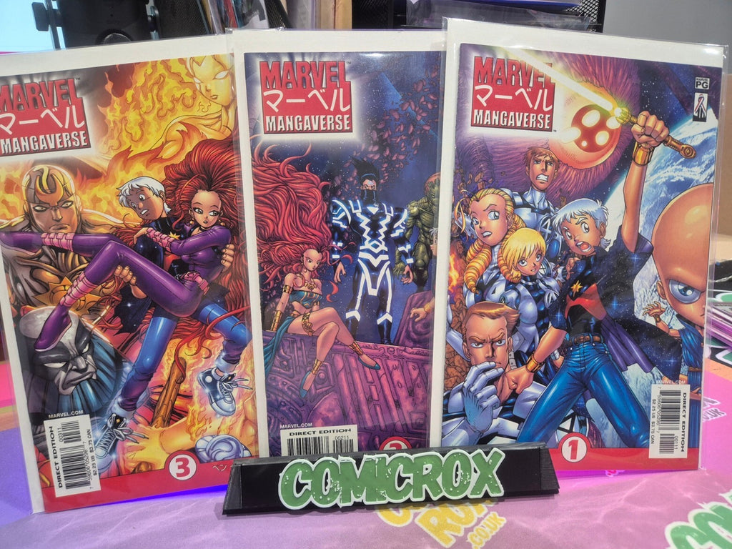 Marvel Mangaverse #1 #2 #3 (2002), Bundle of 3x Comics, All NM
