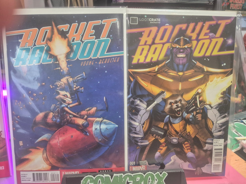 Rocket Raccoon Set, 2014, #1-4, #1 Dale Keown Variant, Others All Skotties, NM