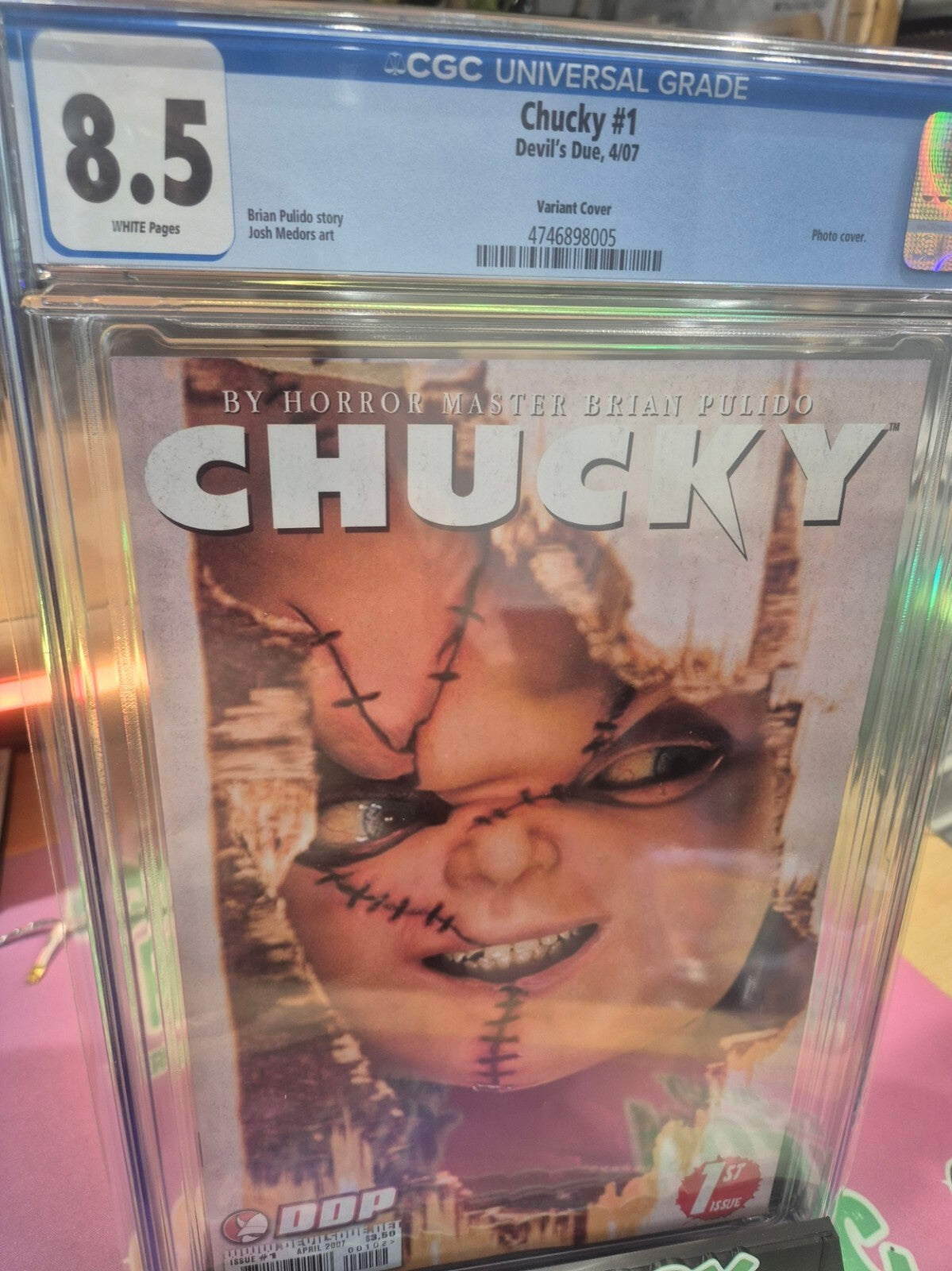 Chucky #1, CGC 8.5, Alternate Photo Cover, 2007, Classic Slasher Art