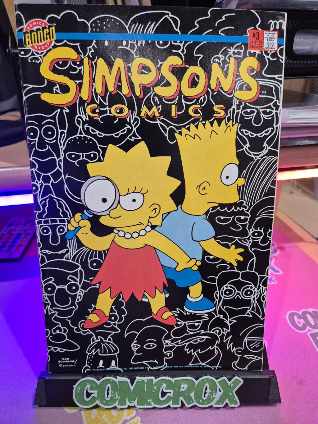 Simpsons #3, 1994, Bongo Comics, High Grade NM