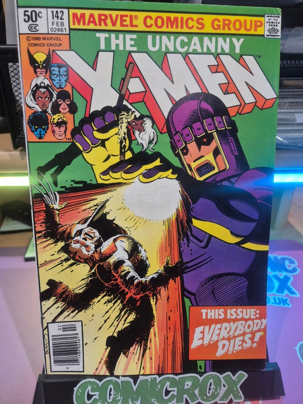 Uncanny X-Men #142, Rare Newsstand, 1980, White Pages, NM-