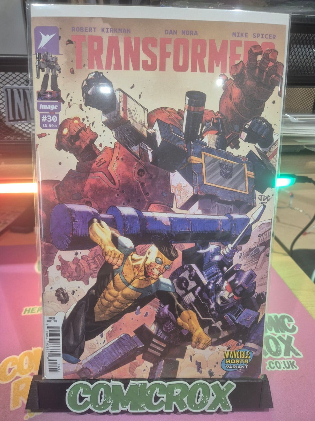 Transformers #30, 2026, Josh Cassara Invincible Team-Up Variant, NM+