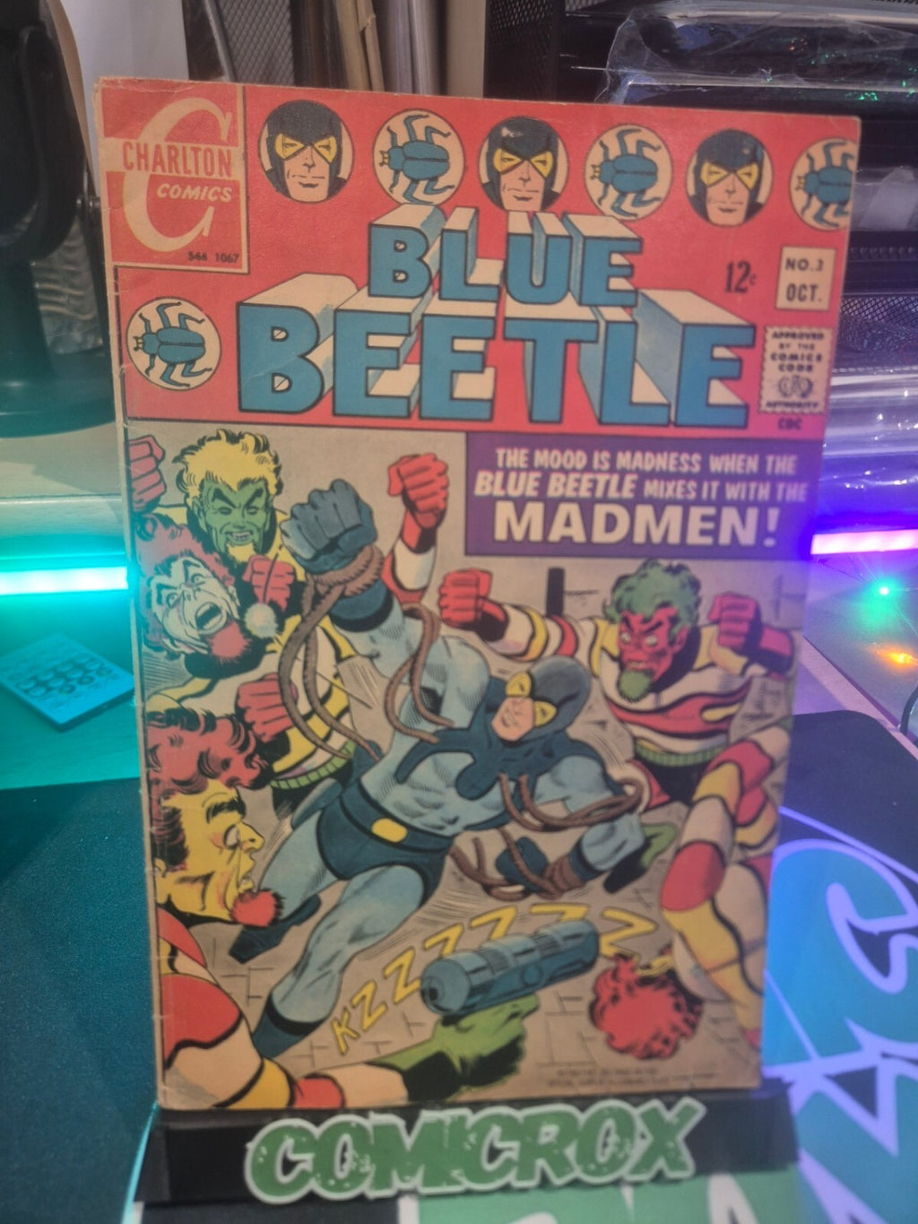 Blue Beetle #3, 1967, Charlton Comics, Steve Ditko, Key, VG/FN