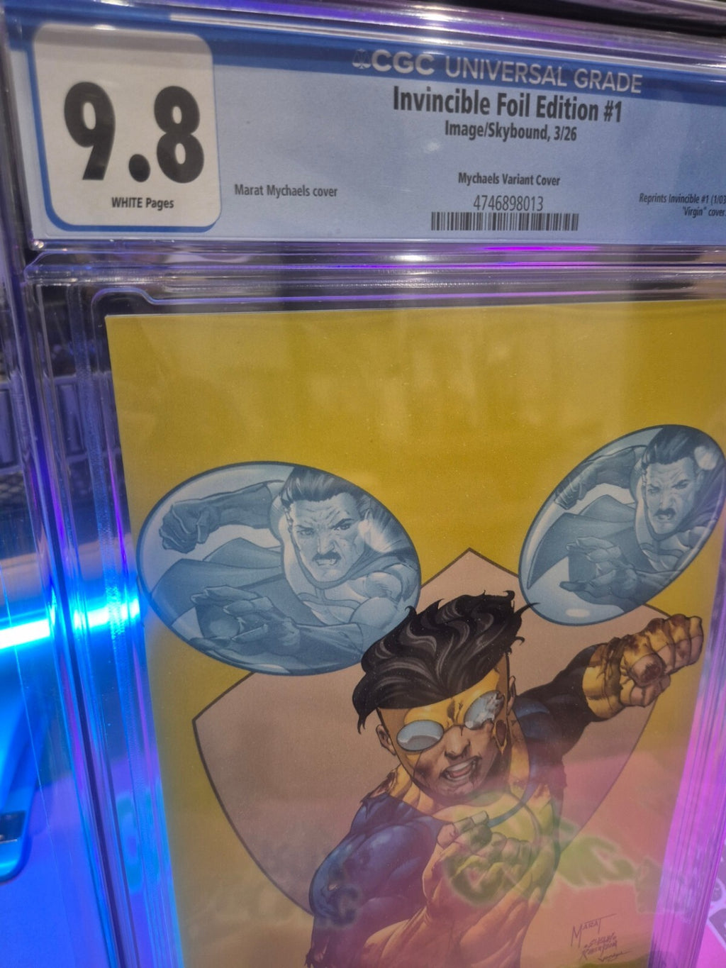 Invincible #1, CGC 9.8, Marat Mychaels Exclusive Reprint Ltd. 1500