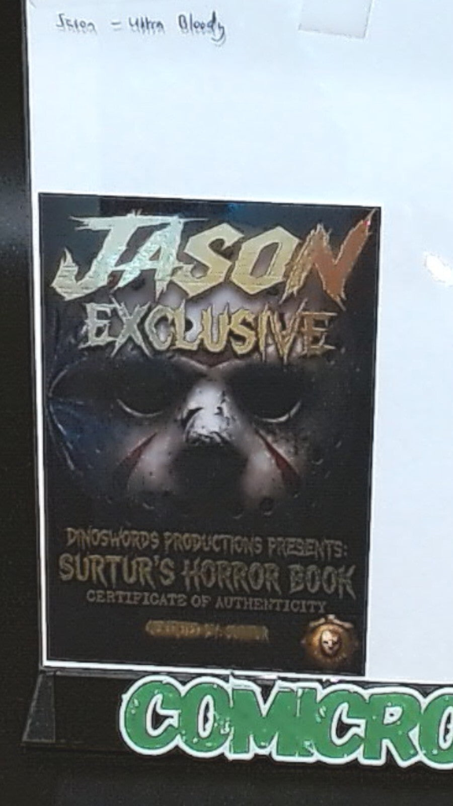 Jason Vorhees Ultra Bloody, Friday 13th Camp Crystal, 2026, Surtur COA