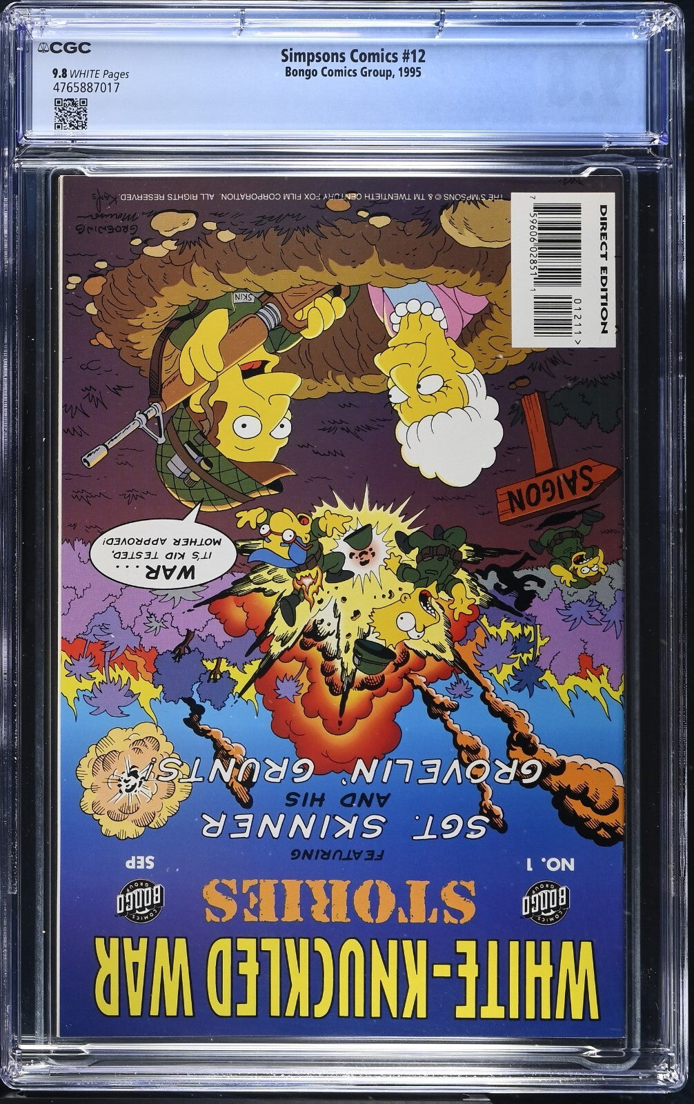 Simpsons Comics #12, CGC 9.8 TOP POP! 1995, Bongo Comics