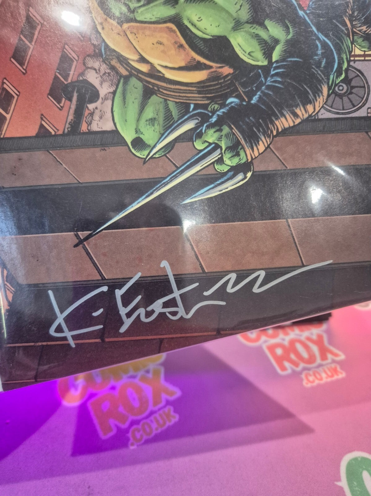 Teenage Mutant Ninja Turtles #1, V Rare 1:50 Incentive Cover Signed by Eastman