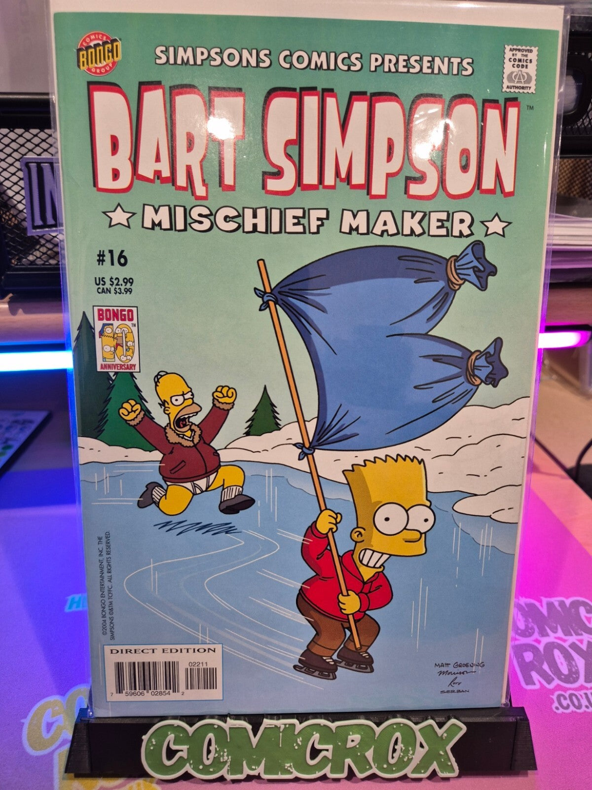 Bart Simpson #16, 2004, Mischief Maker, High Grade NM or Higher