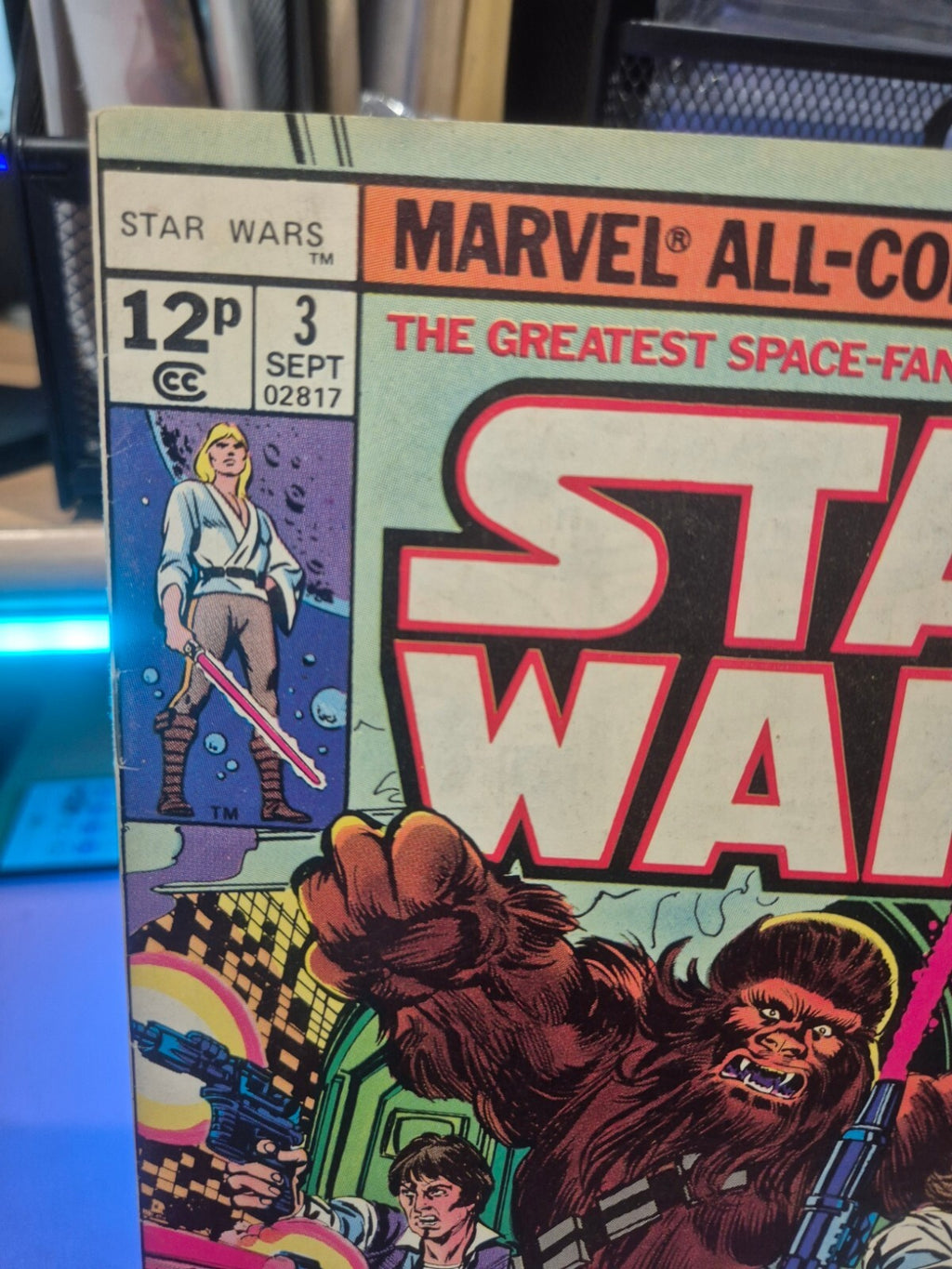 Star Wars #3, 1977, Big Key, UK Price Variant, High Grade VF to VF+