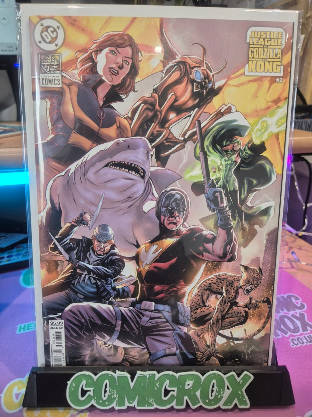 Justice League vs Godzilla vs Kong #2, Lucas Meyer Suicide Squad Variant, NM