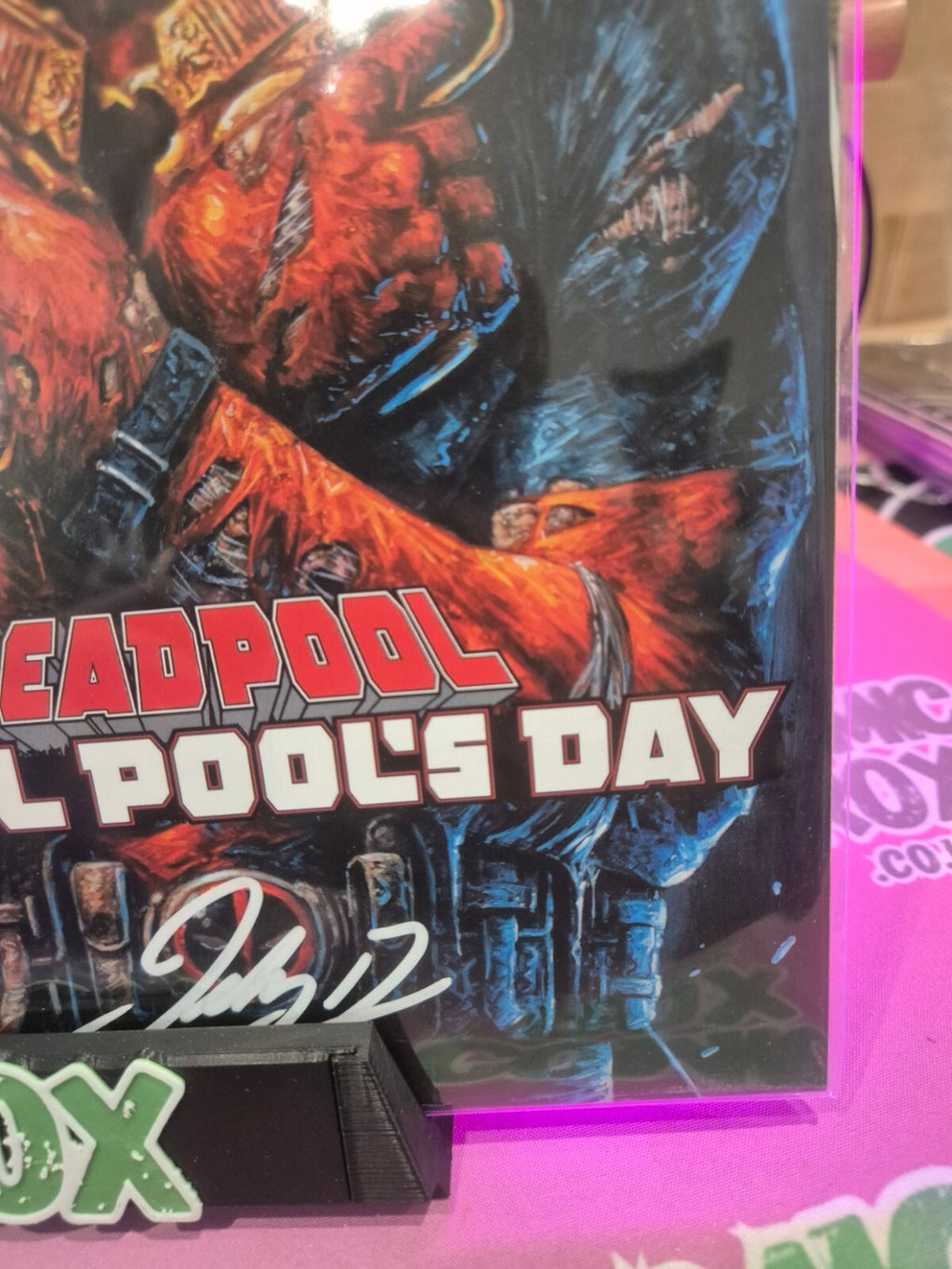 Deadpool: April Pool's Day #1, Signed by Johnny Desjardins with COA, NM