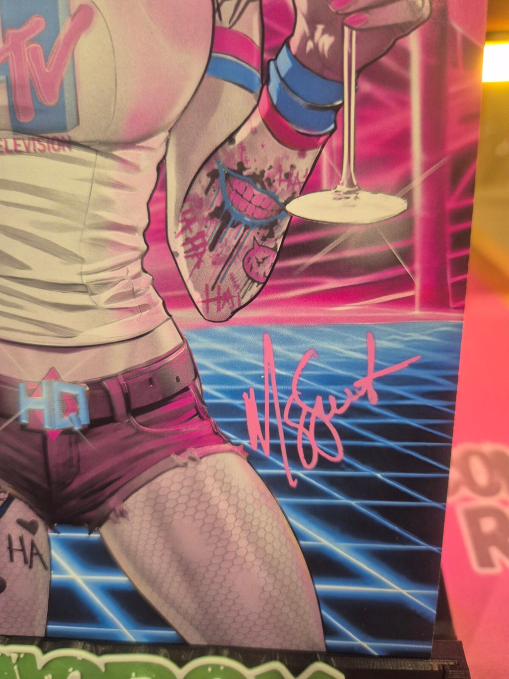 Harley TV (MTV Homage), Fright Weaver Exclusive by Surtur, Double Signed, NM+