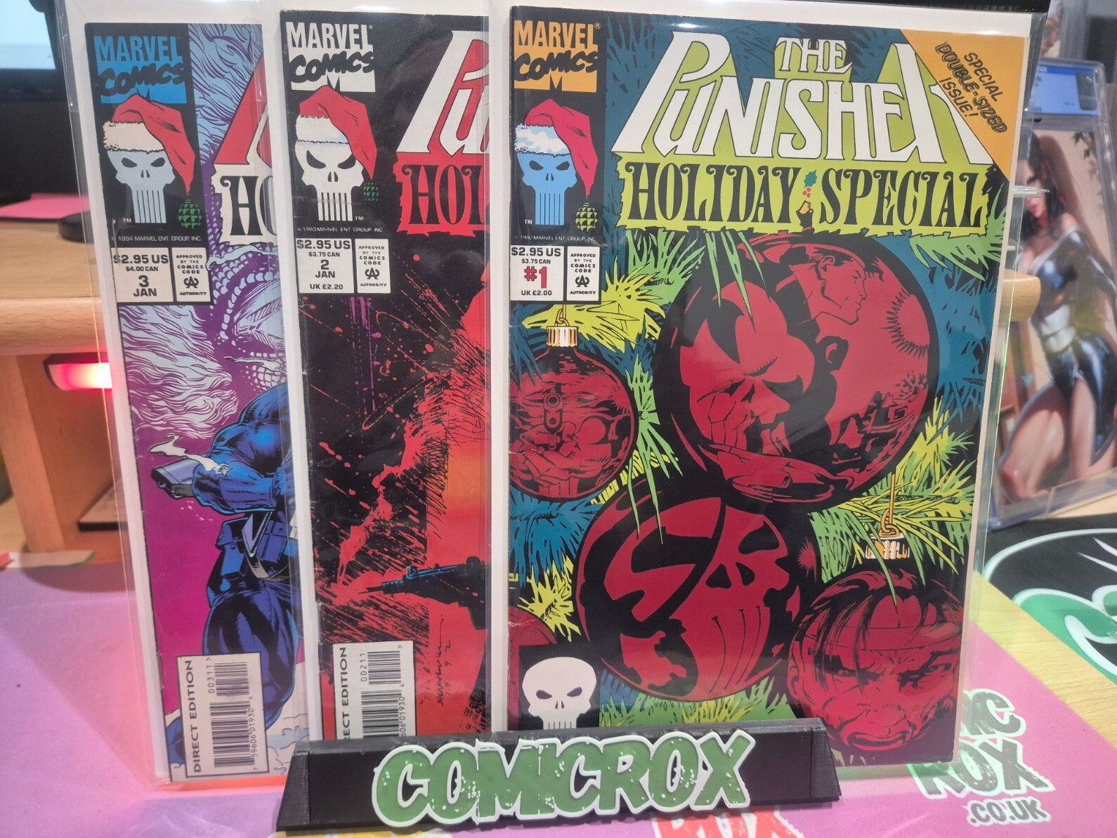 The Punisher Holiday Special Complete Set #1-3 (3 books), 1993, VF/NM