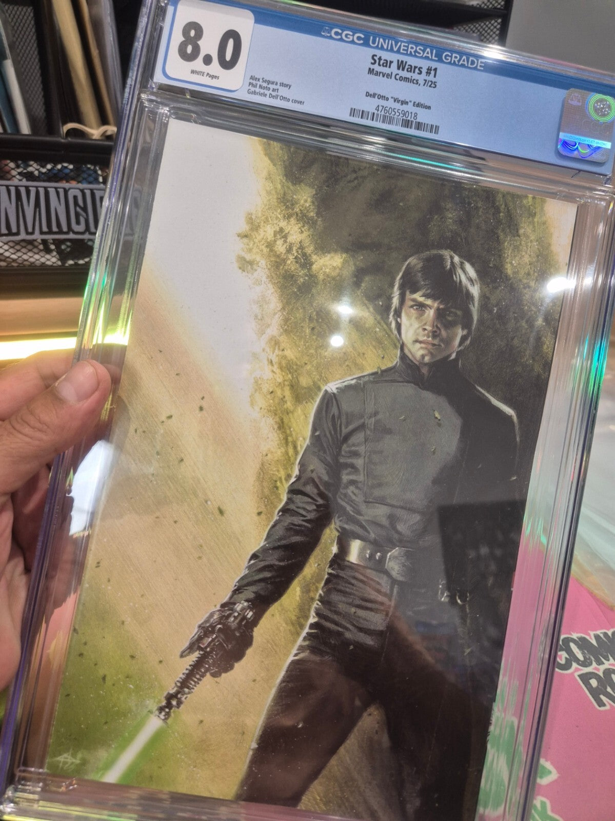 Star Wars #1, CGC 8.0, 2025, Dell'Otto Virgin Rare 1:00 Cover