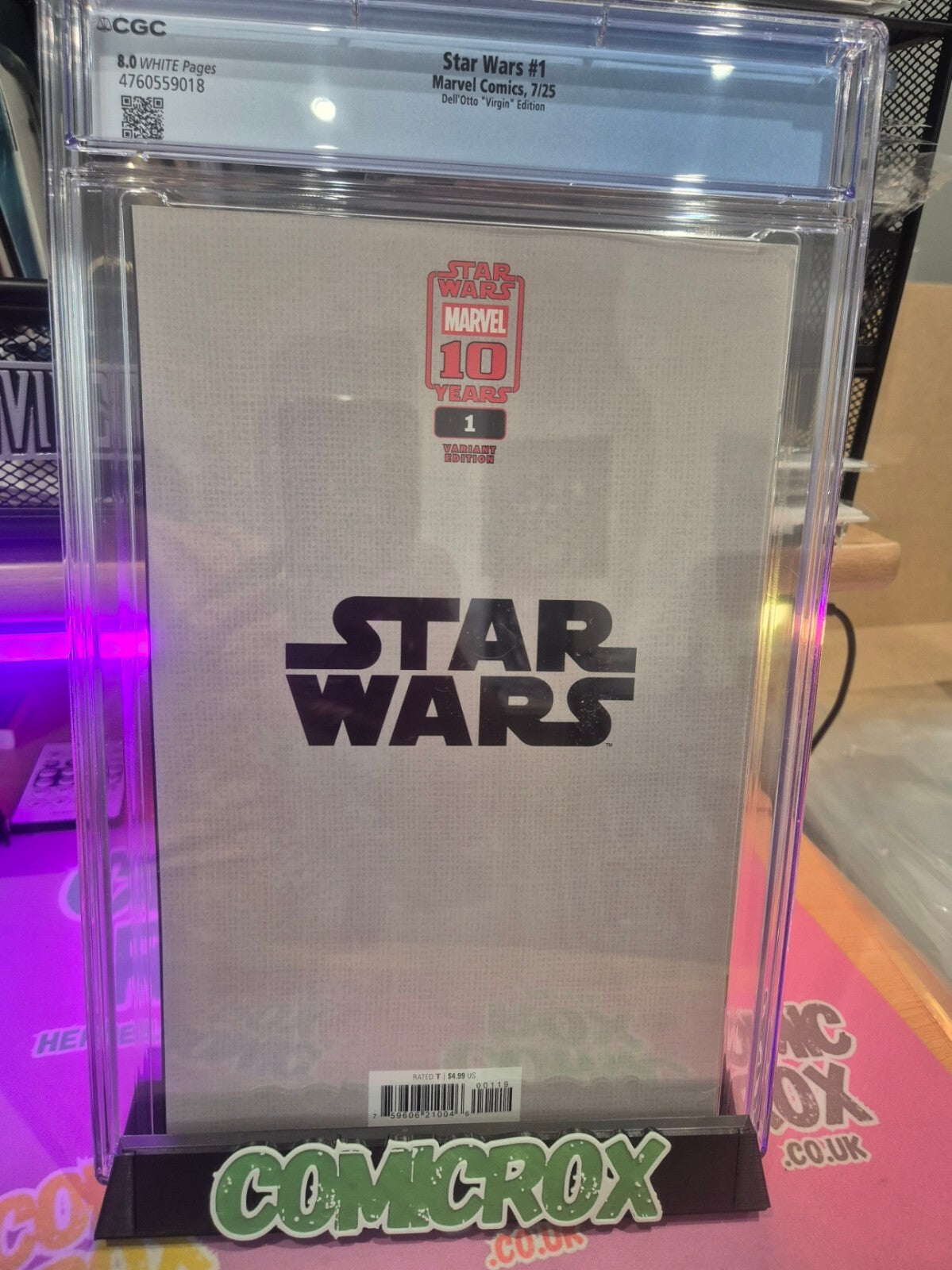 Star Wars #1, CGC 8.0, 2025, Dell'Otto Virgin Rare 1:00 Cover