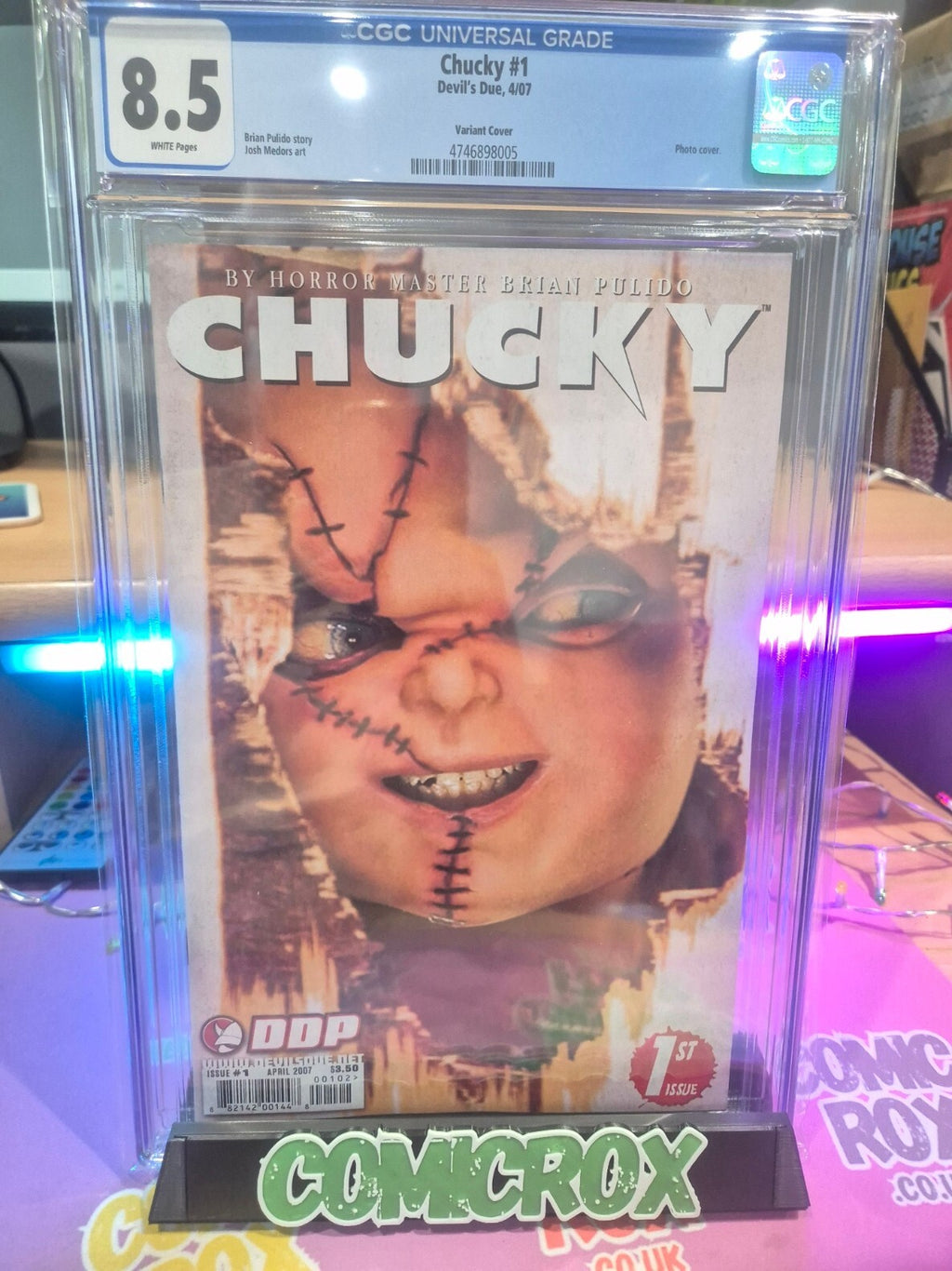 Chucky #1, CGC 8.5, Alternate Photo Cover, 2007, Classic Slasher Art