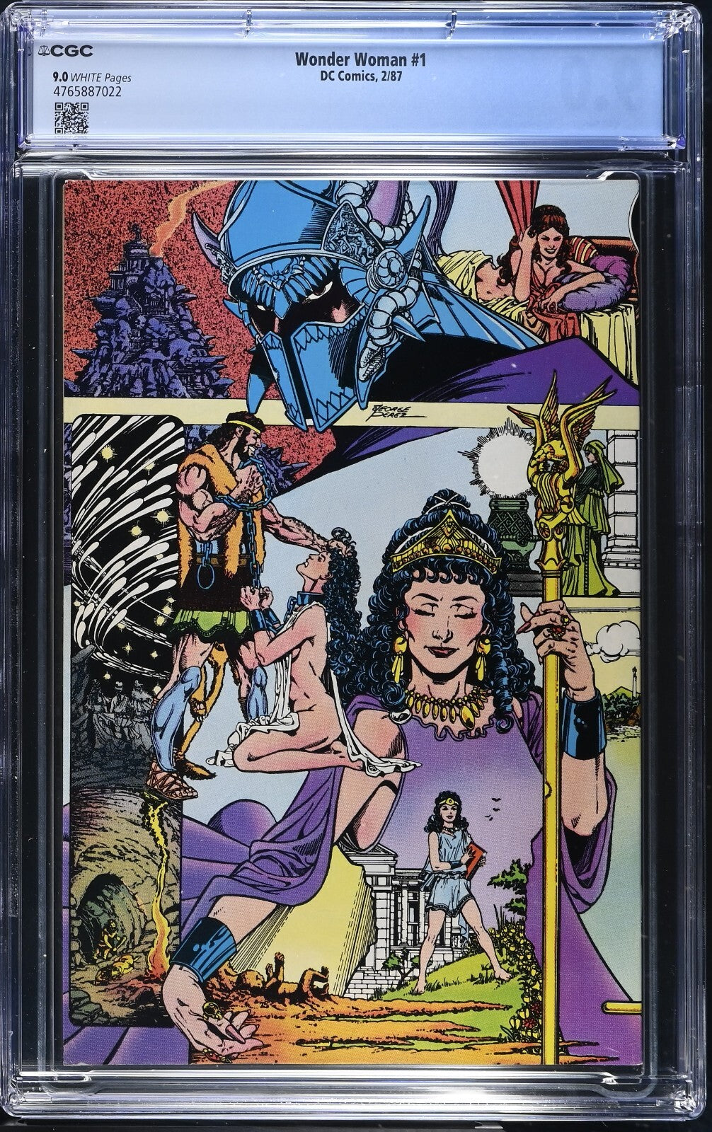 Wonder Woman #1, CGC 9.0, 1987, Wraparound Cover, Key Issue