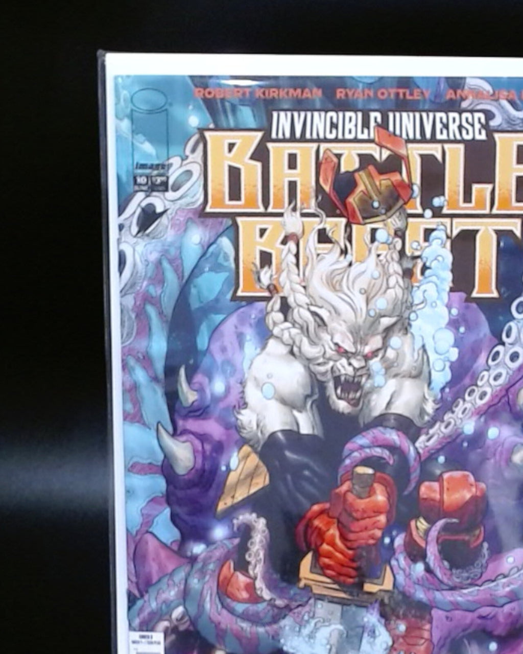 Battle Beast #10, SIGNED BY OTTLEY with COA, CHROME SIG, Invincible, NM/M