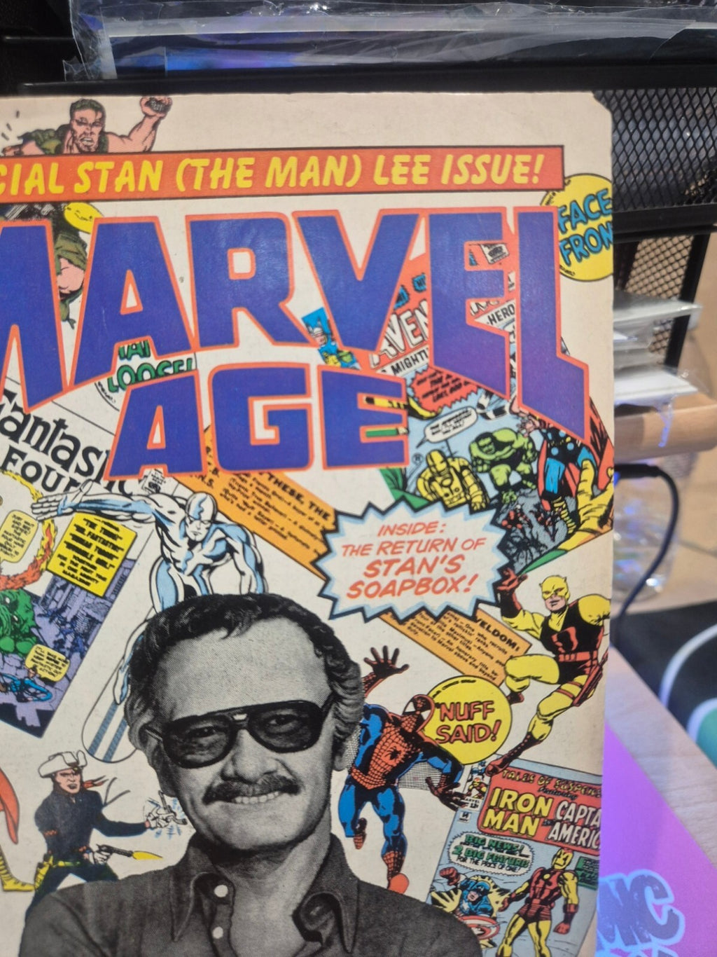 Marvel Age #41, 1986, Key: Stan Lee Photo Cover, FN 6.0 or Higher