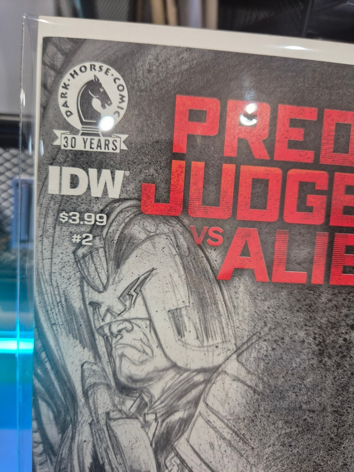 Predator vs Judge Dredd vs Aliens #2, 2016, Rare Pencil Variant, VF+ to VF/NM