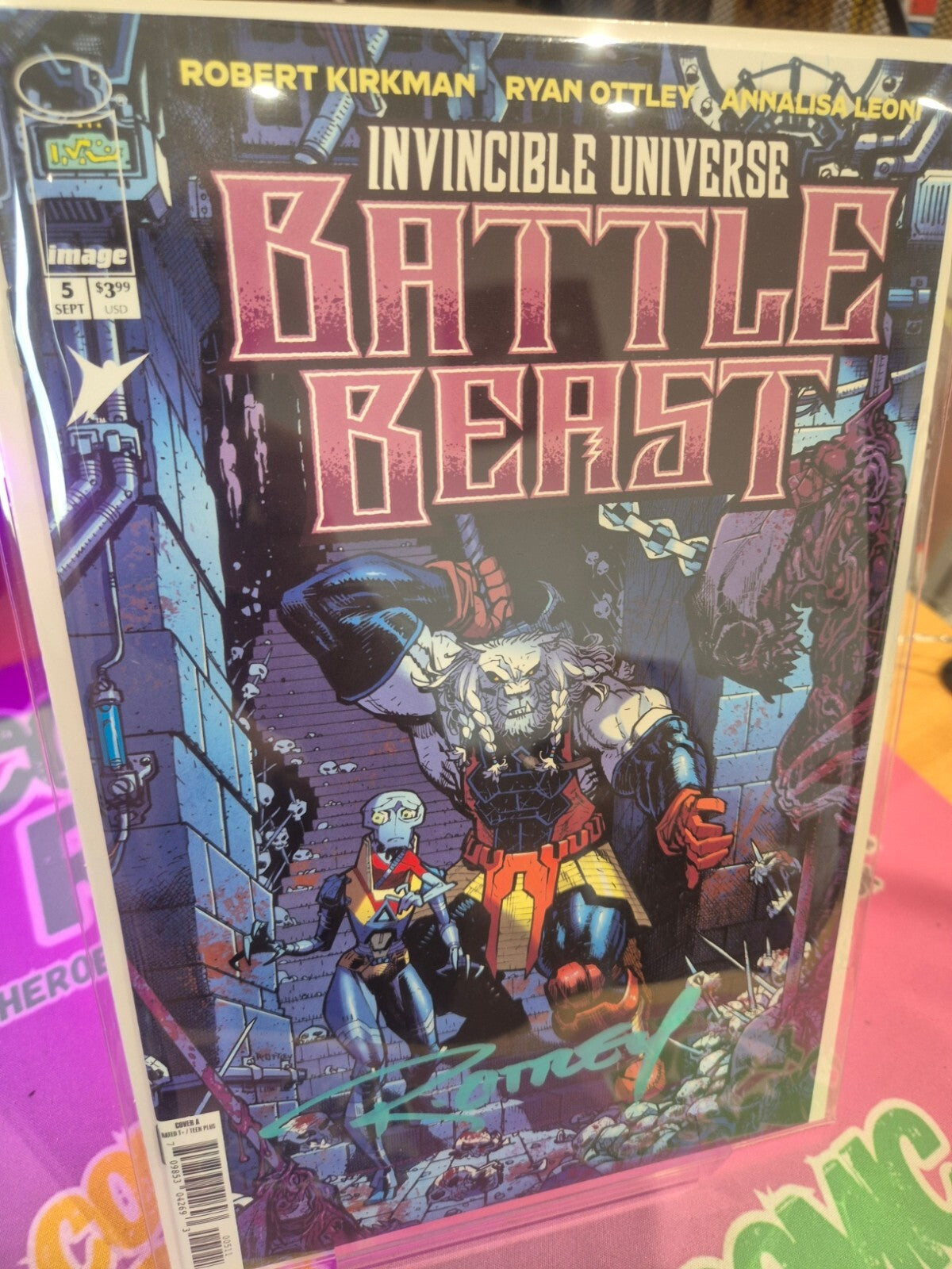 Battle Beast #5, 1st Print, Signed by Ottley with COA, NM