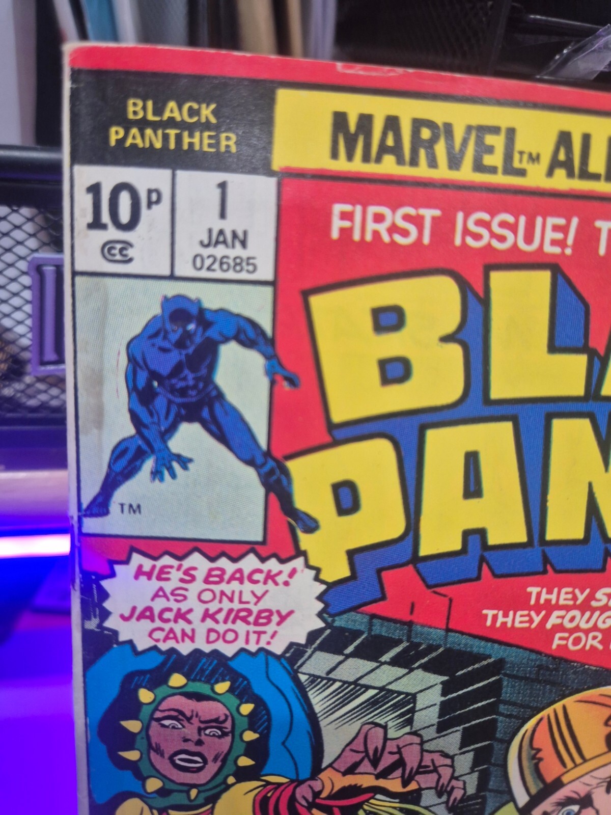 Black Panther #1, 1977, 1st solo series of Black Panther, FN/VF 7.0