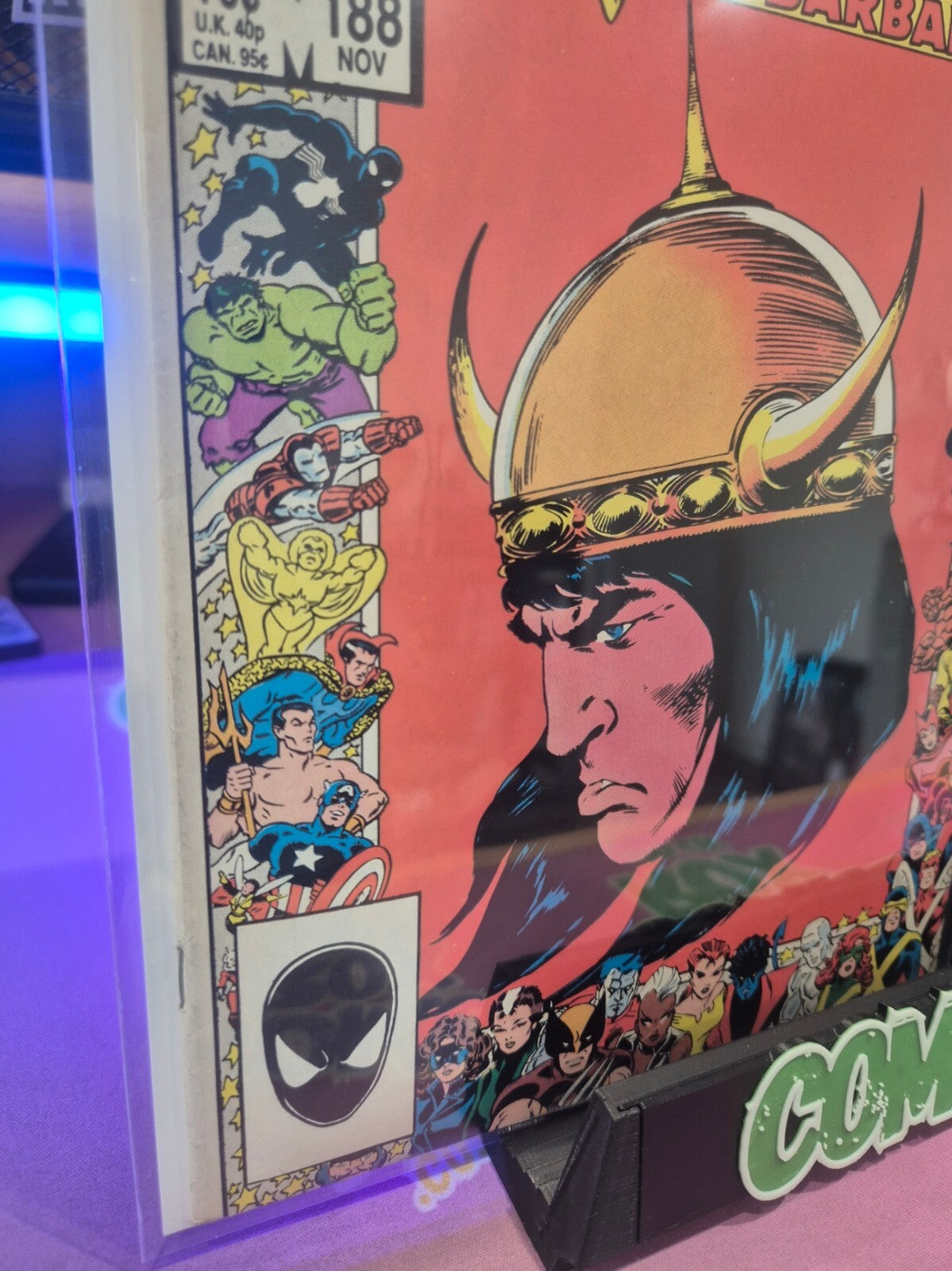 Conan The Barbarian #188, 1986, Marvel 25th Anniversary Cover, 9.6/9.8