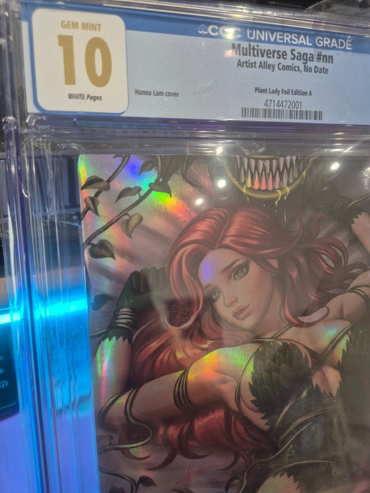 Multiverse Saga #nn, CGC 10.0 Gem Mint! Rare Poison Ivy Foil, Artist Alley