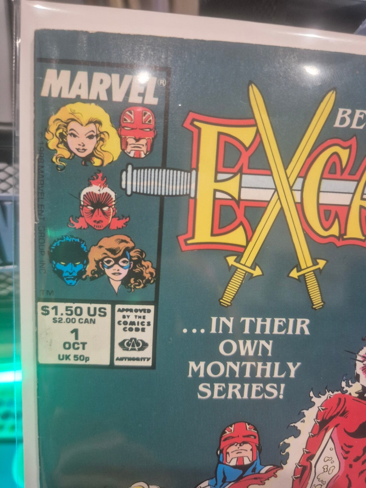 Excalibur #1, 1988, Premiere Issue, 1st app. Widget, VF/VF+