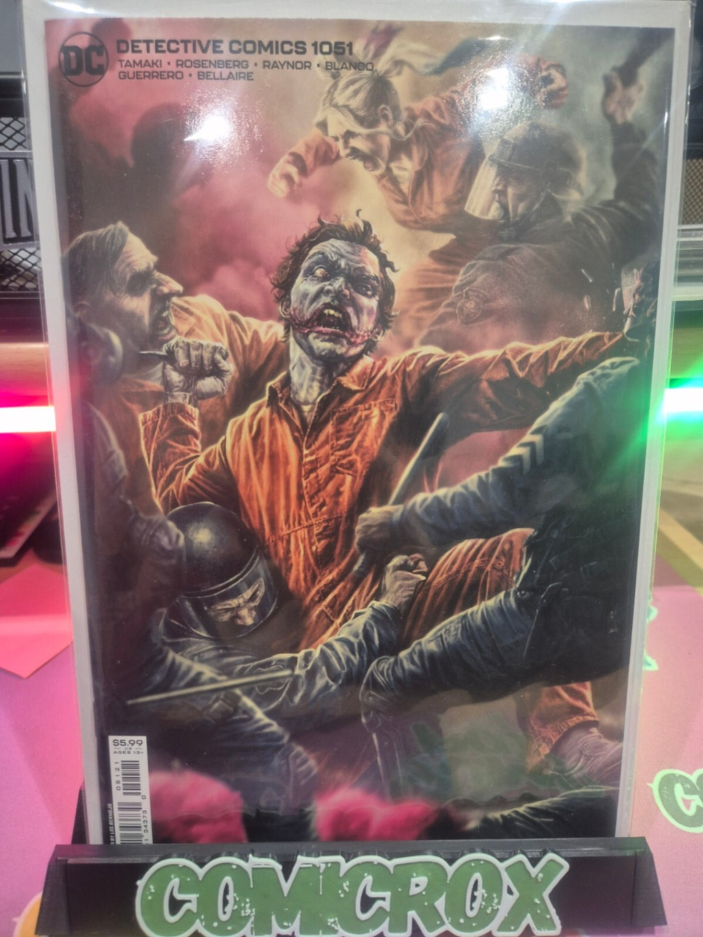 Detective Comics #1051, 2022, Lee Bermejo Arkham Riot Variant, NM