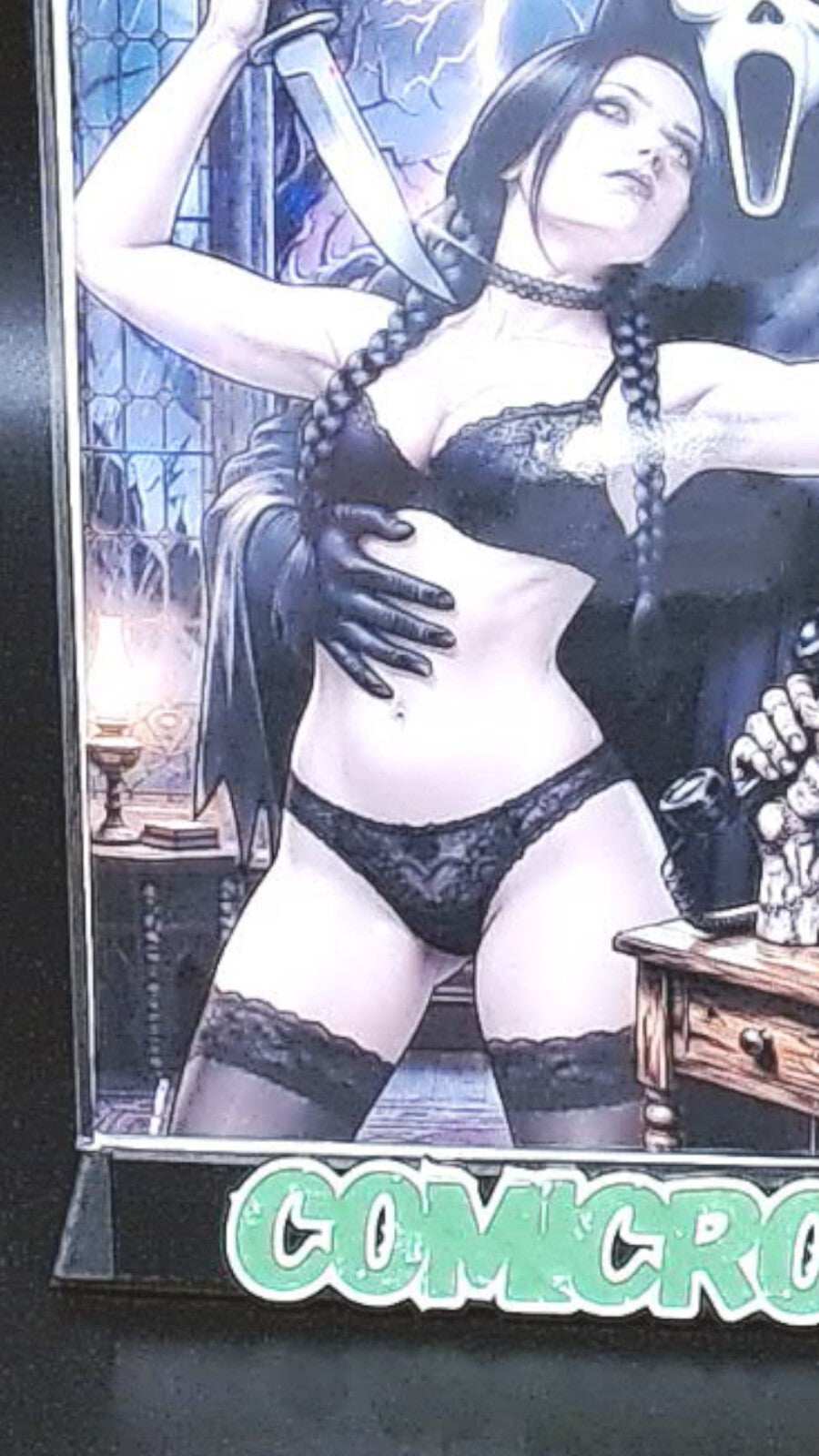 Scream Ghost Face Wednesday Addams Artbook, Ltd only 33, COA  NAUGHTY VARIANT